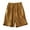 Khaki, variant on cfhntfmh Linen Shorts for Women Summer High Waisted Flowy Wide Leg Cotton Shorts Casual Solid Color Baggy Shorts