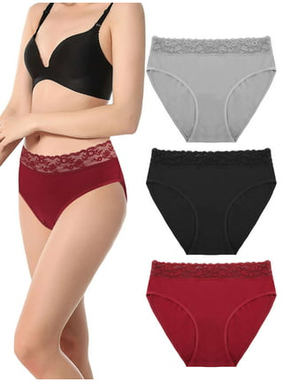 Spdoo 3 Pack Lace Boyshort Panties for Women Sexy Breathable Soft Stretch  Hipster Cheeky Panty Regular to Plus Size