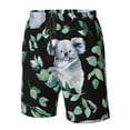 thumbnail image 5 of Disketp Men'S Swim Trunks Hawaiian Breathable Surf Beach Swimsuits Mesh Lining Beach Shorts With Pockets-Cartoon Koala Bear, 5 of 9