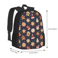 thumbnail image 2 of Balery Holiday Gingerbreads Backpack for Men and Women - Durable 600D Oxford Cloth -Large Capacity, Water-Resistant School, Travel, and Hiking Bag, 2 of 7