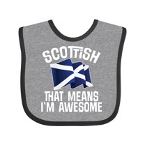 Inktastic Scottish Pride Scotland Flag Boys or Girls Baby Bib