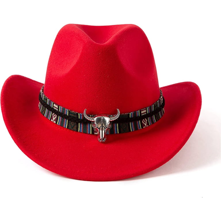 Women & Men Felt Western Cowboy Hat Classic Roll Up Brim  display picture 1