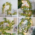 thumbnail image 1 of Arbre de Noël Artificiel Pré-Éclairé avec Pommes de Pin, Baies Rouges et Vignes Argentées, 200cm de Haut avec Lumières Blanches Chaudes pour Décoration Intérieure Confortable, Cadeau Parfait pour Amis et Famille, 1 of 9