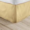 thumbnail image 1 of Alive Pixels Bed Skirt Gold Solid 100 Percent Cotton Split Corner Pleated 1-Pc with 21 Inch Drop 200TC (King, Gold), 1 of 4