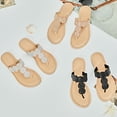 thumbnail image 7 of Ataiwee Women's Flat Slide Sandals - Comfortable Cute Summer Flops., 7 of 7