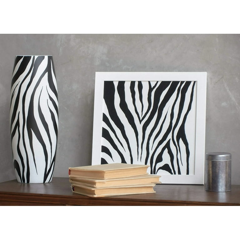 B2 Studio 7124-400-sh224 16 in. Zebra Art Decorated Painted B2 Studio 7124-400-sh224 16 in. Zebra Art Decorated Painted