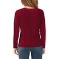 thumbnail image 2 of TQWQT Girls Long Sleeve Shirts Spring Cute Wine Shirts Size 10-12 Shirt Toddler Kids Crewneck Tshirt Plain Tween Girls Clothes 140, 2 of 5
