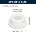 thumbnail image 3 of Unique Bargains 6 Pcs White Plug Holes, T27 Rubber Button Plug for 26mm/1.02' Hole, 3 of 6