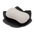thumbnail image 5 of Unique Bargains 1 Pc Waterproof Soap Holder Flower Black Soap Holder for Bathroom 5.31"x5.12"x1.38", 5 of 6