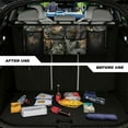 thumbnail image 4 of KUIFORTI Car Trunk Hanging Organizer, Hunting Camo Car Trunk Organizers for Women Backseat Bag, Car Interior Accessories with 2 Pockets & 2 Mesh Pouches, Will Provide More Space for SUV, MPVs, Trucks, 4 of 6