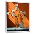 thumbnail image 2 of Designart "Coral Simplicity Sunlife" Abstract Still Lifes Floater Framed Canvas Wall Art, 2 of 7