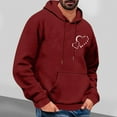 thumbnail image 2 of hotojiny Valentine's Day Sweatshirt Hoodies for Men Casual Cute Heart Printed Shirt Fashion Long Sleeve Pullover, 2 of 5