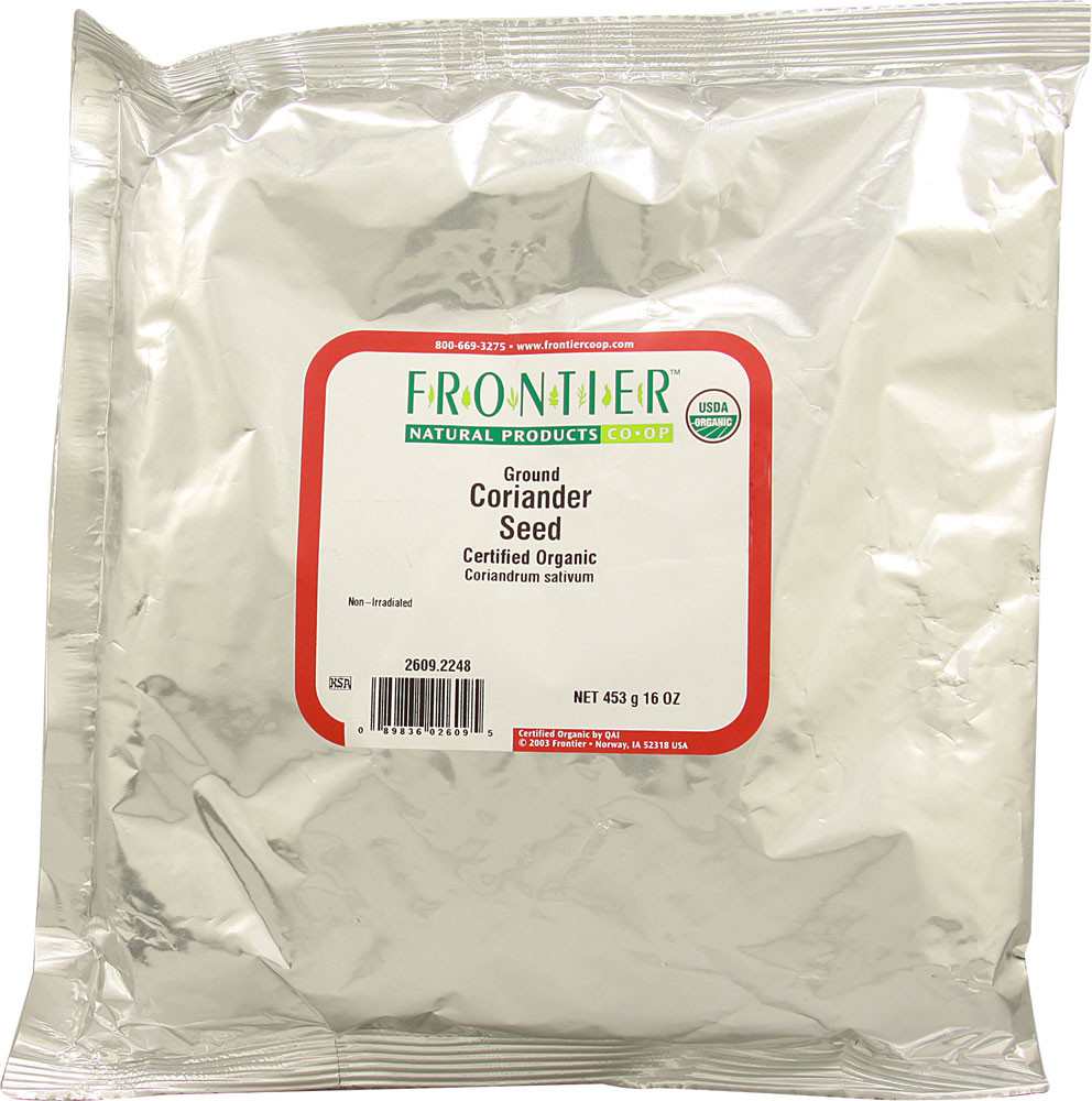 Frontier Natural Products Organic Coriander Seed Ground 16 oz