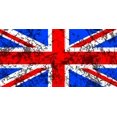 thumbnail image 2 of Grunge Union Jack Wall Mural by Wallmonkeys Peel and Stick Graphic (36 in W x 18 in H) WM56081, 2 of 4