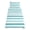 Teal, variant on 3 Piece Twin Sheet Set Aqua Ombre Grey Striped Sheets Set for Twin Size Bed, Breathable Soft Microfiber Bed Sheets Cooling Farmhouse Stripe Modern Fitted Sheet Deep Pocket, Pillowcases