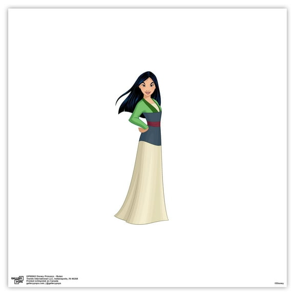 Gallery Pops Disney Princess - Mulan Wall Art, Unframed Version, 12" x 12"