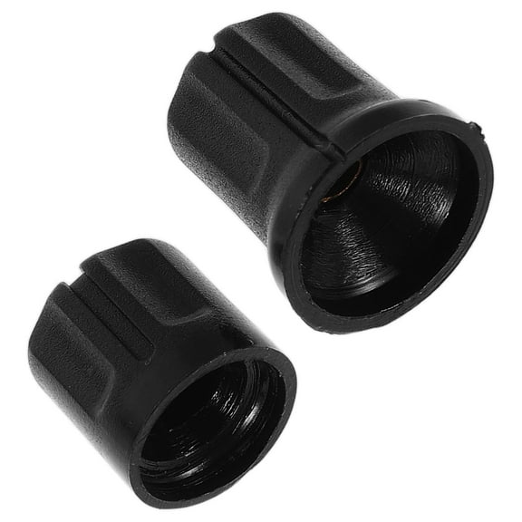 SEWCHICS Volume Control Knobs for Radio Plastic 2Pcs 0.6x0.6x0.6in