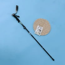 GOOHOCHY Aluminium Alloy Trekking Pole for Mountaineering Walking Stick Black