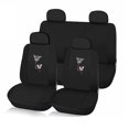 thumbnail image 3 of 9/4 piezas/juego de fundas para asiento de coche, funda para volante, funda universal para asiento de coche, funda universal estilo mariposa, rosa y morado, 3 of 5