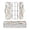 Christmas Design with Snowmen, variant on Plastic Pencil Box Large Capacity Pencil Boxes Clear Boxes with Snap-Tight Lid Stylish Office Supplies Storage Organizer Box Blue-purple Snowflakes