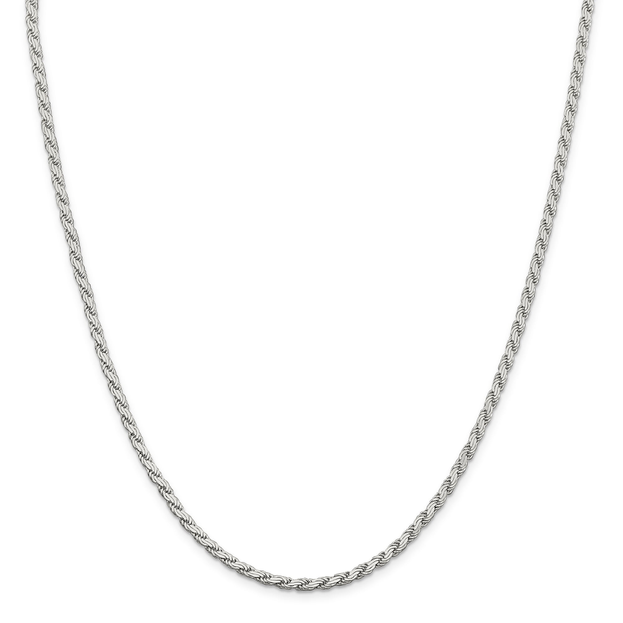 Primal Silver Primal Silver Sterling Silver 3.10mm Flat Rope Chain