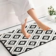 thumbnail image 6 of Mats For Bathroom, Hwkond Rugs Ultra Absorbent Non-Slip Memory Foam Machine Washable Soft Velvet Bath Mats Easier To Dry For Bathroom Floor,Black,15.74x23.62in, 6 of 8