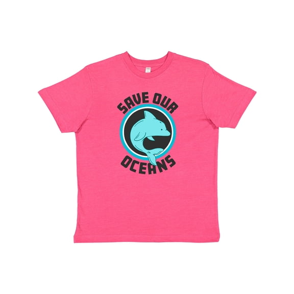 Inktastic Save Our Oceans with Dolphin Youth T-Shirt