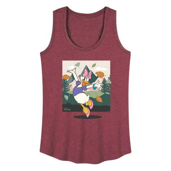 Disney Standard - Daisy With Leaves - Women's Racerback Tank Top