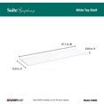 thumbnail image 3 of ClosetMaid 4880 SuiteSymphony 48" Top Shelf, Pure White, 3 of 4