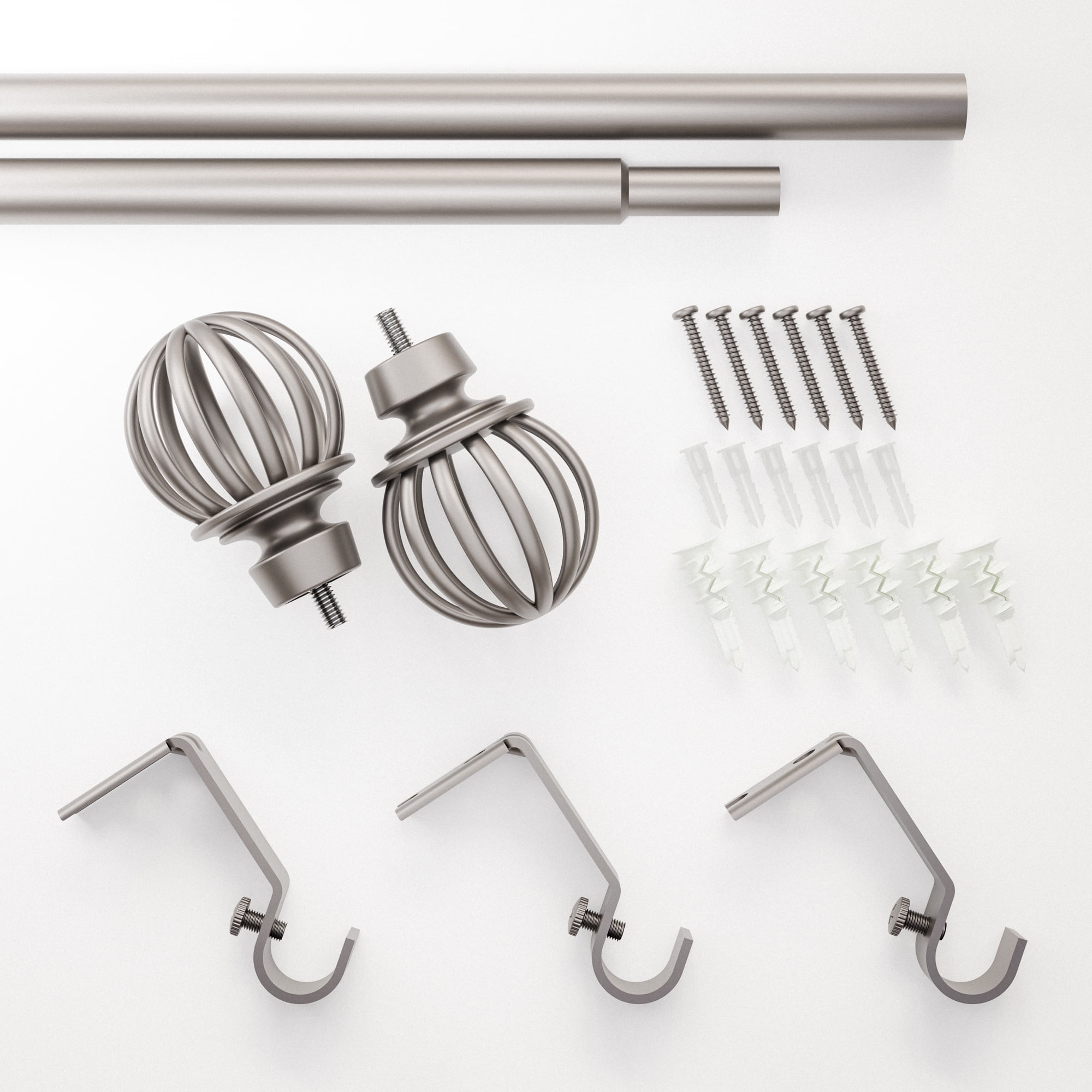 Tringle à rideaux réglable Mainstays en nickel de 1,27 cm, (122 cm à 213 cm)