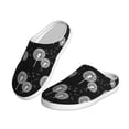 thumbnail image 2 of Lsque White Flower Dandelion Pattern Womens Comfort Cotton on Scuff With Memory Foam and Anti-skid Sole Slipper-40/41, 2 of 7