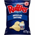 thumbnail image 3 of Ruffles Croustilles de Pommes de Terre Régulières Grand Format 612 g - Sans Gluten, (6/caisse), 3 of 3