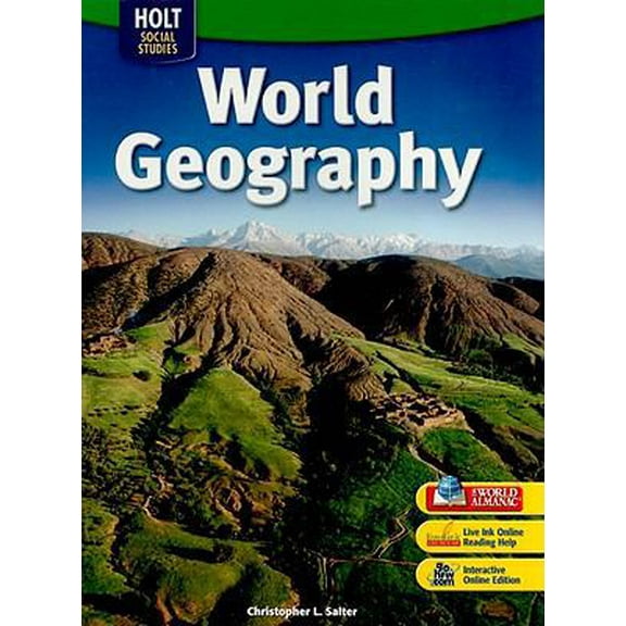 Pre-Owned Holt World Geography: Student Edition Grades 6-8 2007 (Hardcover) 0030412277 9780030412271