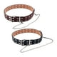 thumbnail image 4 of 2x cinturón de cuero PU Punk, correa para la cintura, ojales dobles, agujeros con cadena, disfraces decorativos extraíbles Hugo Cinturón, 4 of 10