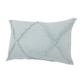 thumbnail image 6 of Laddha Home Designs 24" Blue Hand Woven Diamond Tufted Rectangular Throw Pillow, 6 of 9