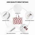 thumbnail image 5 of Salouo Ladybugs And Flower for Canvas Tote File Bag, Tote Bag With Zipper Business Briefcase Document Bag with Handle A4 File Organizer Laptop Bag for Travel & Work, 5 of 8
