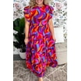 thumbnail image 1 of a.Jesdani Robe Maxi à Col Montant à Volants Coquette : Coupe Charmant Grande Taille, 1 of 8