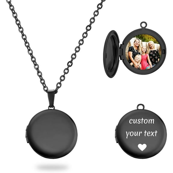 Heart Locket Necklace That Holds Pictures Silver Locket Necklace Custom Photo Lockets For Women Personalized Birth Flower Necklace For Women[o7389]