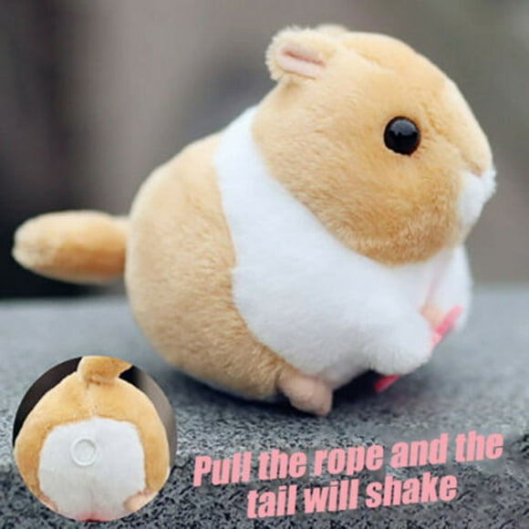 Electric Wagging Tail Walking Hamster Naughty Cute Gift Toy for Kids Children