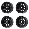 thumbnail image 1 of 1.9 Inch Beadlock Wheel Hub, RC Beadlock Wheel Rim Hub Aluminium Alloy Replacement 8 Round Hole 1.9 Inch Heavy Duty  for RC 1/10 Car for SCX10 90046 Black,Titanium Color, 1 of 7