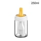thumbnail image 3 of Bewildely Botella de aceite de vidrio con cepillo para hornear, pastelería, cocina, herramienta de hilvanado de fluidos, transparente, recargable, Cocina y Comedor Amarillo 250ML Bewildely HA064279-01B, 3 of 6