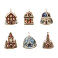 thumbnail image 2 of 6PCS Christmas Diamond Art Kits for Adults, Crafts Hanging Ornaments for Christmas Tree, Xmas Tree Decoration Diamond Art Christmas Ornaments & Pearl Art Ornaments, 2 of 7