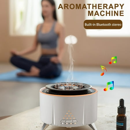 

Speakers Gnobogi New Flame Mountain Humidifier Home USB Bluetooth Remote Control Player Desktop Bedroom Incense Expander Portable Audio Clearance