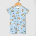 thumbnail image 3 of Cartoon Corgi Dogs Infant Romper One Piece for Baby Girl Puppy Dog Paw Onesie Dog Lovers Gift Short Sleeve Summer Clothes, 3 of 6