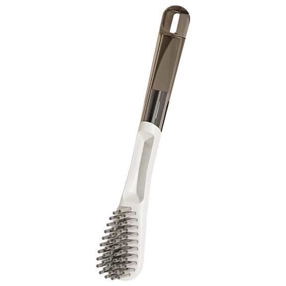 Double-Sided Long Handle Shoe Cleaning Brush | Oimcto Hard & Soft Bristles for Sneakers, Leather Shoes & Footwear Removal
