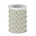 thumbnail image 2 of 5 Rolls Christmas Ribbon 1.5 inch Wide Decorative Ribbon for Gift Wrapping and Holiday Decorations Cute Capybara in Coffee Cups, 2 of 7