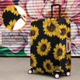 thumbnail image 4 of Black Yellow Sunflower Pattern Luggage Cover Fashion Suitcase Cover Baggage Covers Fit 25-28 Inch Luggage (Go Travel), 4 of 5