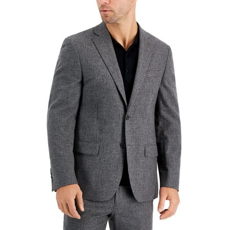 Lauren Ralph Lauren Men's Wool Flannel Classic-Fit Suit Jacket Grey B4HP $450 (50,Long,Regular)