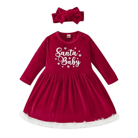 

Little Girl Clothes for Women Xmas Toddler Kids Child Baby Girls Fleece Matching Baby And Girl Clothes
