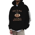 thumbnail image 1 of VBARHMQRT Chandails à Capuchon de Travail pour Hommes Homme Fans de Football Chandail de Sport Vintage Joueur de Rugby Sports Rétro Hommes Chandail à Capuchon de Rugby Hauts, 1 of 4